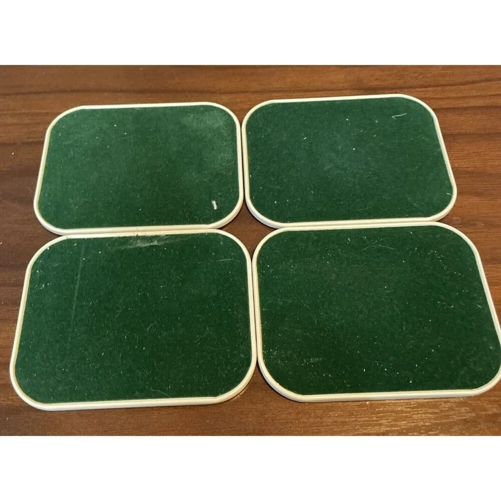 AVON Chesapeake Collection‎ Mallard Ducks SET of 4 Beverage Drink Coasters 1981